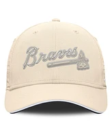 Nike Men's Cream Atlanta Braves Rise Performance Flex Hat