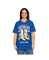 Dallas Cowboys Women's Royal Cheerleaders Sweetheart Boots T-Shirt