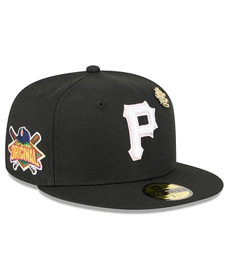 New Era Men's Black Pittsburgh Pirates 2025 Big League Chew 59FIFTY Fitted Hat
