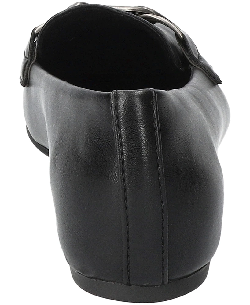 Easy Street Women's Femi Square-Toe Slip-On Flats
