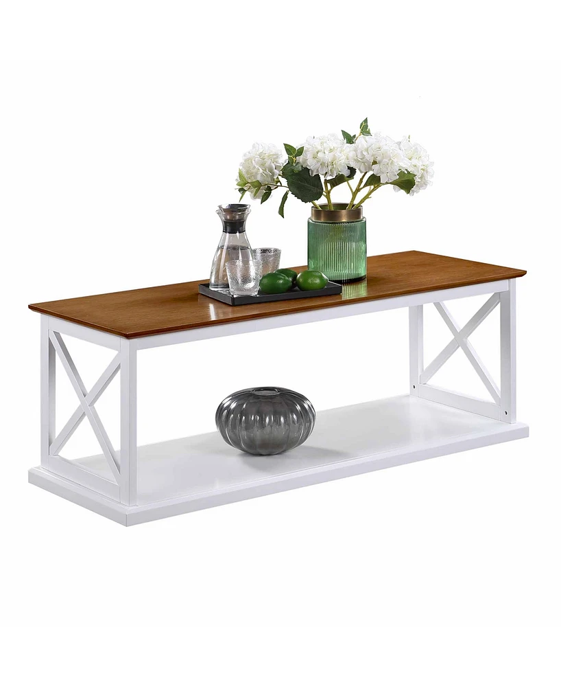 Convenience Concepts 47" Medium-Density Fiberboard Coventry Coffee Table with Shelf