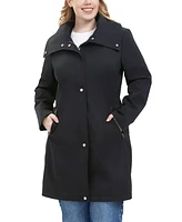 Bgsd Women's Plus Camila Water Resistant Hooded Anorak Coat