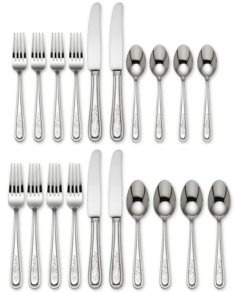 Lenox Opal Innocence 20 Pc Flatware Set, Service for 4