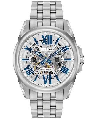 Bulova Men's Automatic Stainless Steel Bracelet Watch 43mm 96A187