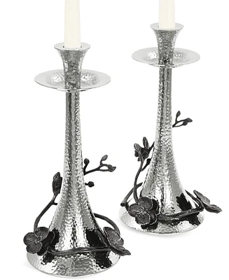 Michael Aram Black Orchid Set of 2 Candlestick Holders
