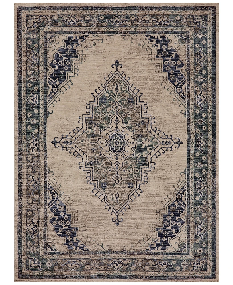 Closeout! Karastan Cosmopolitan Armitage Indigo 2'4" x 7'10" Runner Rug