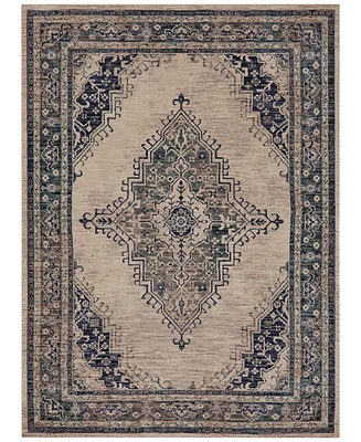 Closeout! Karastan Cosmopolitan Armitage Indigo 2'4" x 7'10" Runner Rug