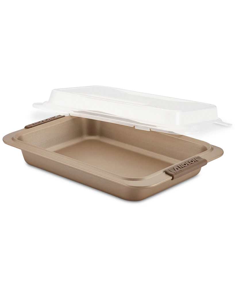 Anolon Advanced 9" x 13" Bronze Covered Cake Pan