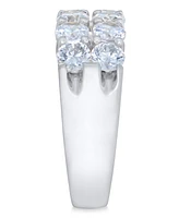 Diamond Double Row Band (1-1/2 ct. t.w.) in 14k White Gold