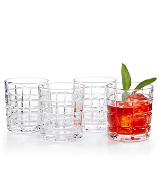 Godinger Radius Set of 4 Double Old Fashioned Glasses