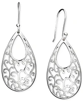 Giani Bernini Open Filigree Drop Earrings in Sterling Silver, Created for Macy's