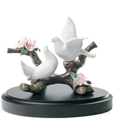 Lladro Collectible Figurine, Doves On Cherry Tree