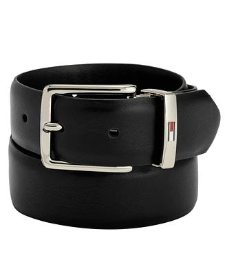 Tommy Hilfiger Big Boys Reversible Dress Belt with Logo Buckle