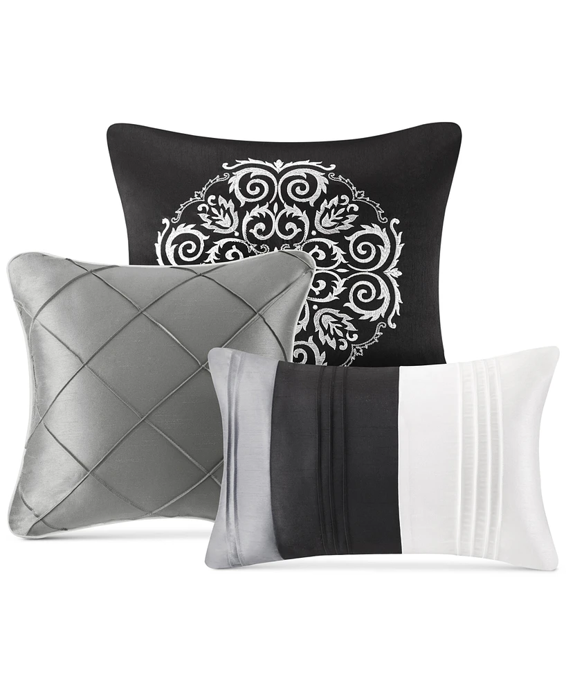 Madison Park Blaire Faux-Silk 7-Pc. Comforter Set