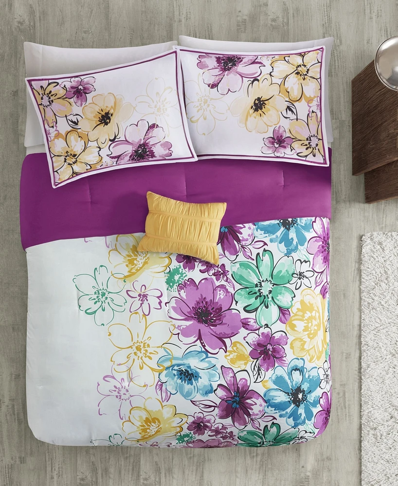 Intelligent Design Olivia Reversible 4-Pc. Comforter Set, Twin/Twin Xl