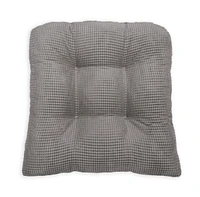 Arlee Home Fashions Solid Textured Memory Foam 2-Pack Chair Pads