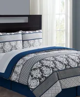 Closeout! Vcny Home Beckham 8-Pc. Damask Comforter Set
