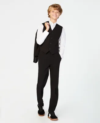 Calvin Klein Big Boys Slim Fit Machine Washable Stretch Suit Pants