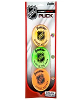Franklin Sports Nhl Street Hockey Puck Combo 3-Pack