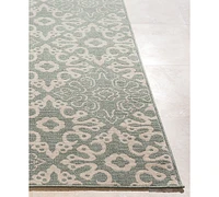 Closeout! Livabliss Alfresco Alf-9633 Rust 8'9" Square Area Rug, Indoor/Outdoor