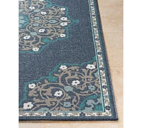 Closeout! Livabliss Alfresco Alf-9678 Charcoal 2'3" x 11'9" Runner Area Rug, Indoor/Outdoor