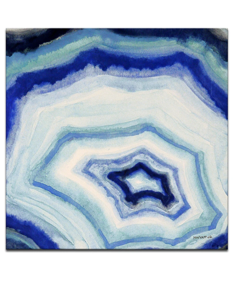 Ready2HangArt 'Ocean Stone Ii' Abstract Canvas Wall Art, 20x20"