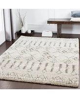 Closeout! Livabliss Serengeti Shag Sgt-2314 Taupe 5'3" x 7'3" Area Rug