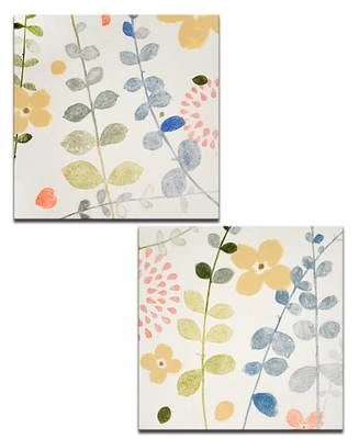 Ready2HangArt 'Dew I/Ii' 2 Piece Botanical Canvas Wall Art Set, 20x20"