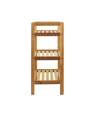 Oceanstar 3-Tier Bamboo Shoe Rack