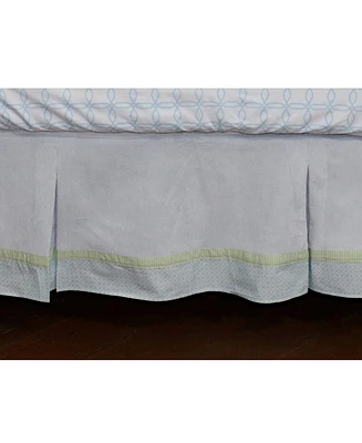 3 Stories Trading Nurture Blue Corduroy Dust Ruffle