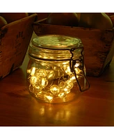Lumabase Set of 2, 40 White Crystal Ball Mini String Lights