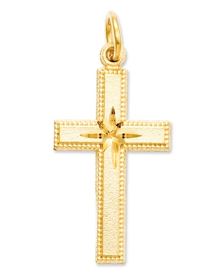 14k Gold Charm, Cross Charm