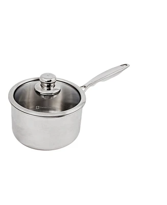 Swiss Diamond Premium Clad Sauce Pan w/ Lid - 8" , 3.6 Qt