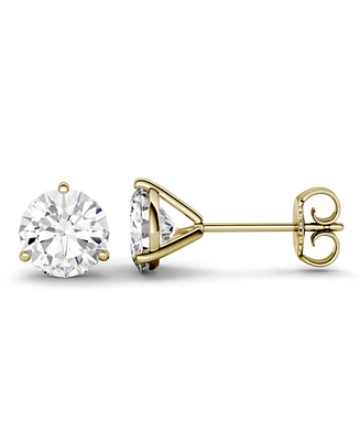 Moissanite Martini Stud Earrings (2 ct. t.w. Diamond Equivalent) in 14k White or Yellow Gold
