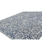 Closeout! Bashian Medley 5440A Dark Blue 5' x 7'6" Area Rug