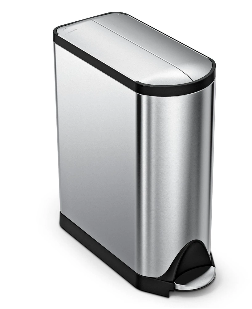 simplehuman 45 Liter Butterfly Lid Step Kitchen Trash Can