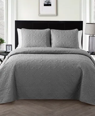 Vcny Home Caroline Embossed 3-Pc. Quilt Set