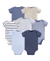 Hudson Baby Boys 7-Pack Cotton Onesies