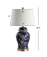 Jonathan Y Gracie Ginger Jar Ceramic/Metal Led Table Lamp