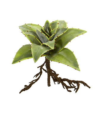 Nearly Natural 10" Succulent Artificial Plant with Roots (Set of 3)