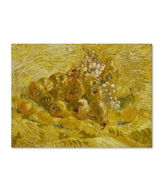 Van Gogh 'Quinces Lemons Pears And Grapes' Canvas Art - 32" x 24" x 2"