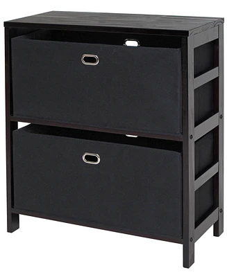 Winsome Torino 3-Pc Set Storage Shelf with Fabric Baskets