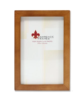 Lawrence Frames 766046 Nutmeg Wood Picture Frame - 4" x 6"