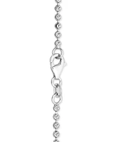 Italian Gold Moon Link 18" Chain Necklace 14k