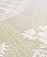 Floral Polyester Lace Tablecloth 63" Round