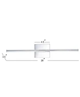 Jonathan Y Makena 28" Dimmable Integrated Led Metal Wall Sconce