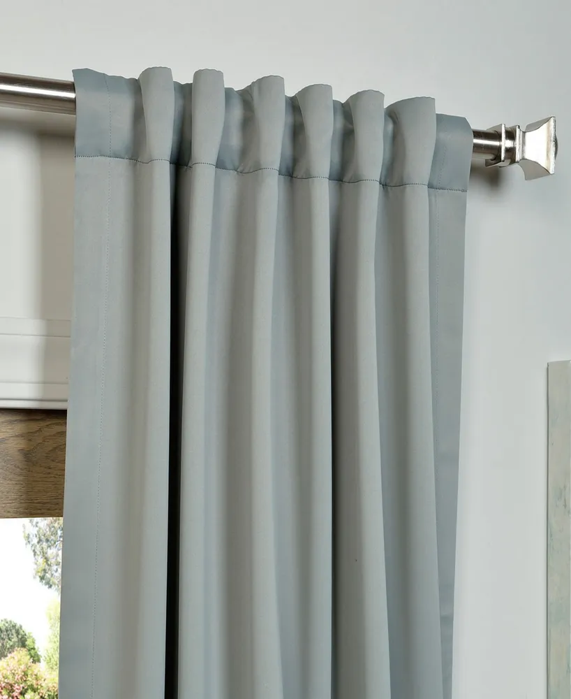 Half Price Drapes Neutral Grey Room Darkening Curtain