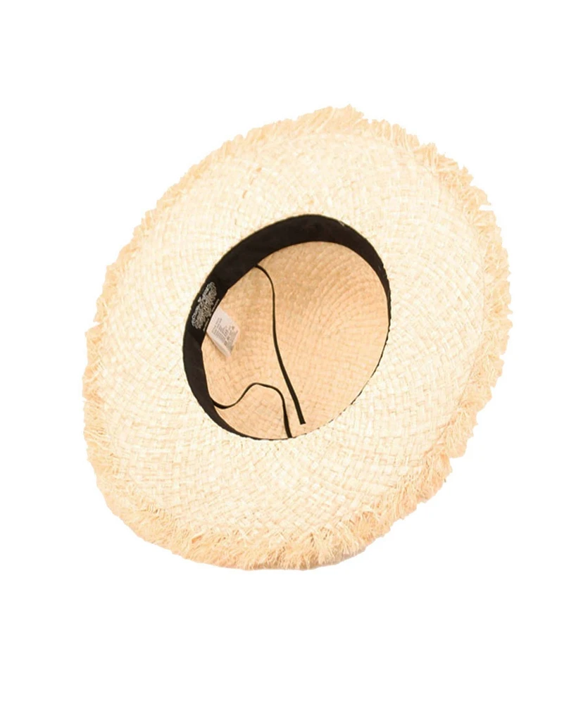 Epoch Hats Company Raffia Straw Raw Edge Floppy Hat