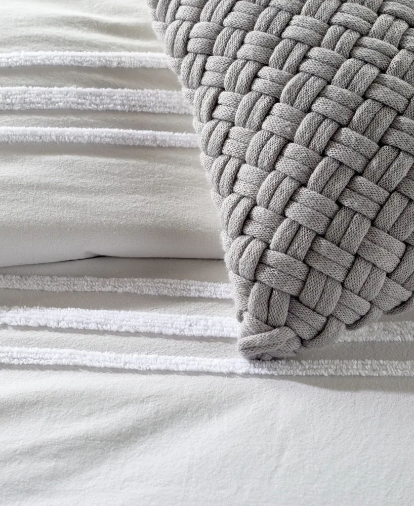 Dkny Chenille Stripe 3-Pc. Comforter Set
