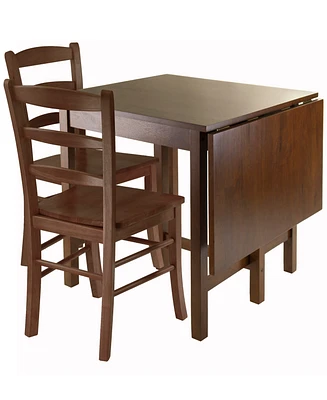 Lynden 3-Piece Dining Table with 2 Ladder Back Chairs
